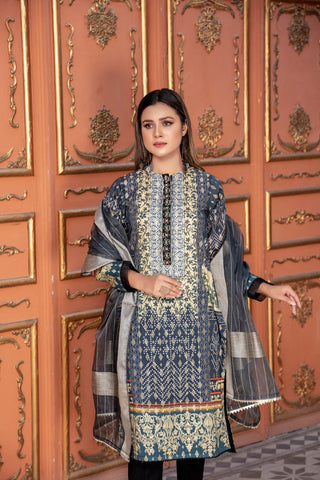 Ellena - Embroidered Jacquard 3-PC Suit