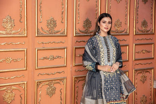 Ellena - Embroidered Jacquard 3-PC Suit