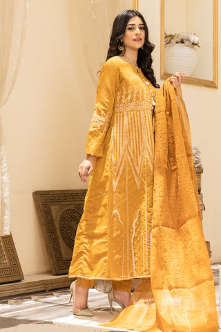 Ellena - Fancy Embroidered Formal Wear 3 Piece Suit - EV346