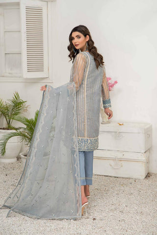 Ellena - Fancy Embroidered Formal Wear 3 Piece Suit - EV-353