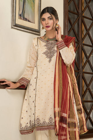 Ellena - Fancy Embroidered Jacquard 3-PC Suit