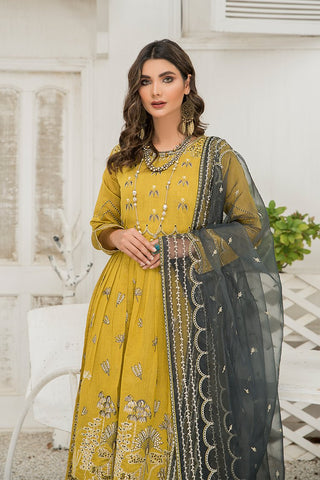 Ellena - Fancy Embroidered Papper Cotton 3-PC Suit - EV360