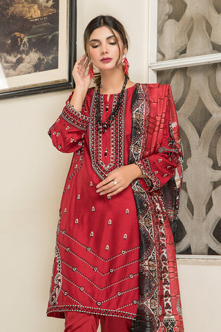 Ellena - Fancy Embroidered Viscose 3-PC Suit