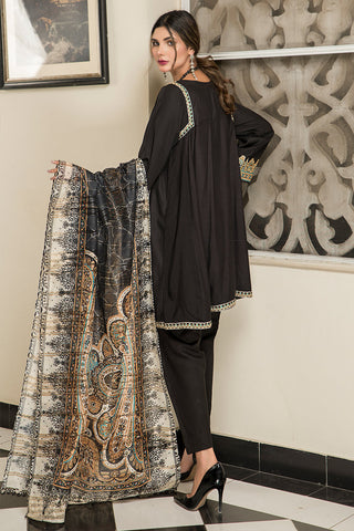 Ellena - Fancy Embroidered Viscose 3-PC Suit