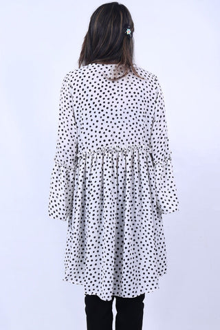 Ellena - Polka Dots Georgette Top