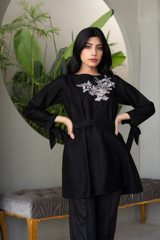 Picture of Ellena - Embroidered Georgette Top - Available at Raja Sahib