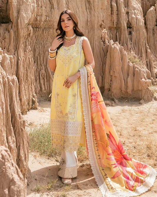 Picture of Maria Osama Khan Haya-02 Pariwash Premium Lawn Collection 2022 - Available at Raja Sahib