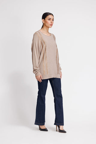 Ellena - Round Neck Pullover Sweater