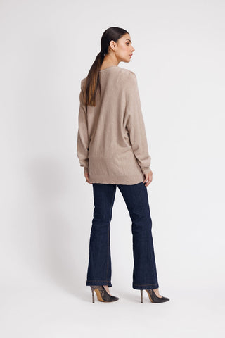 Ellena - Round Neck Pullover Sweater