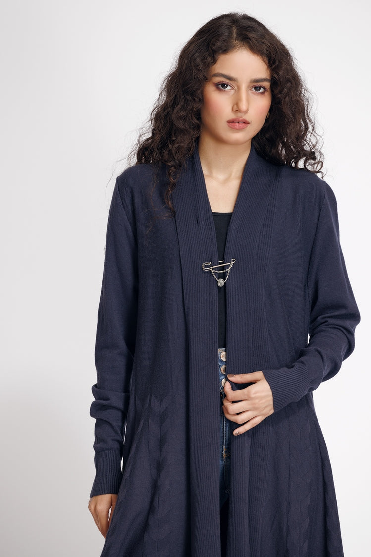 Picture of Ellena - V-Neck Cardigan Sweater - Available at Raja Sahib