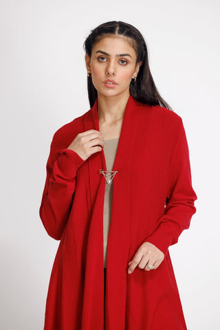 Picture of Ellena - V-Neck Cardigan Sweater - Available at Raja Sahib