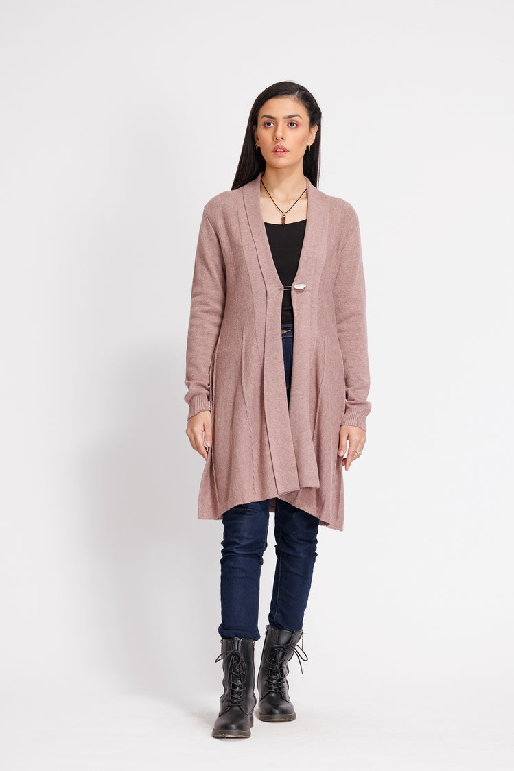 Picture of Ellena - V-Neck Cardigan Sweater - Available at Raja Sahib