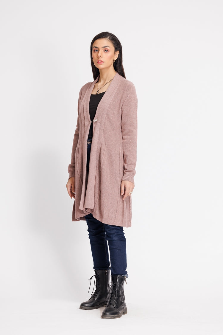 Picture of Ellena - V-Neck Cardigan Sweater - Available at Raja Sahib