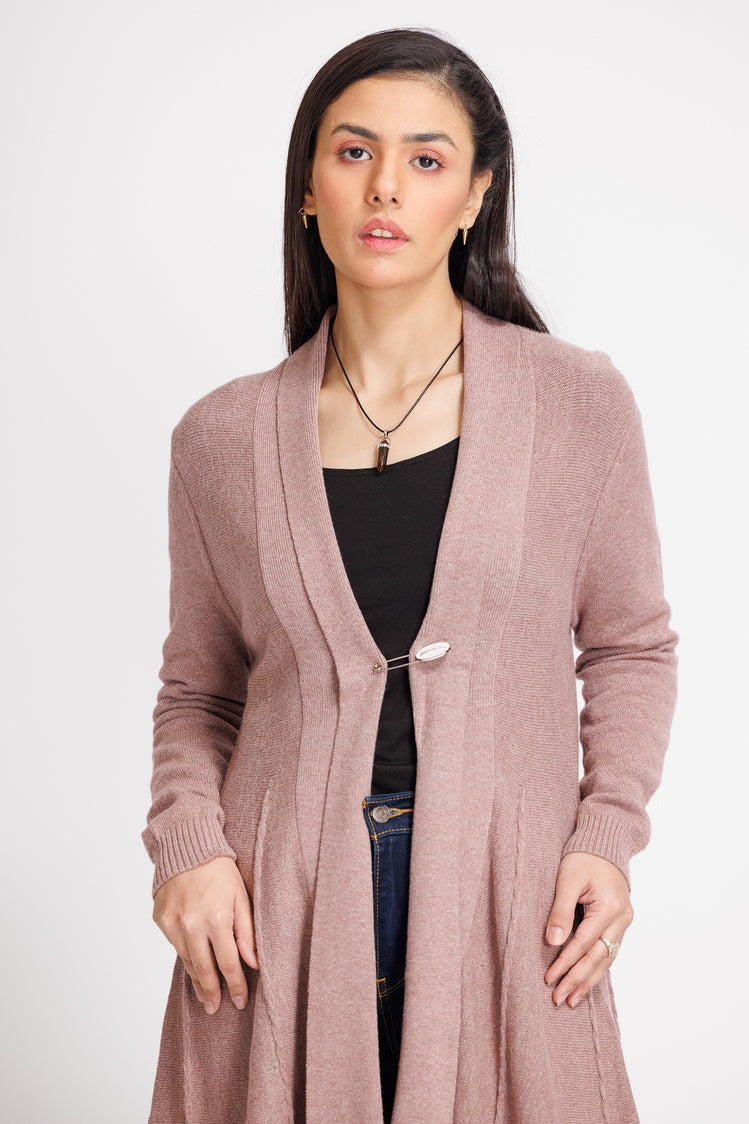 Picture of Ellena - V-Neck Cardigan Sweater - Available at Raja Sahib