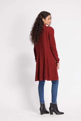 Picture of Ellena - V-Neck Cardigan Sweater - Available at Raja Sahib