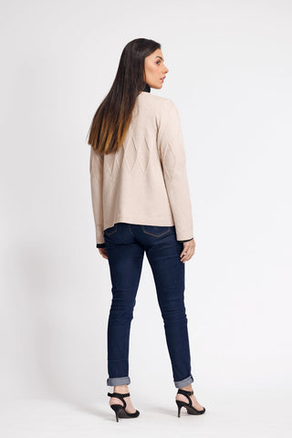 Ellena - Round Neck Cardigan Sweater