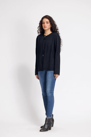 Ellena - Round Neck Cardigan Sweater