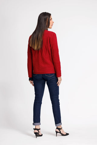 Ellena - Round Neck Cardigan Sweater