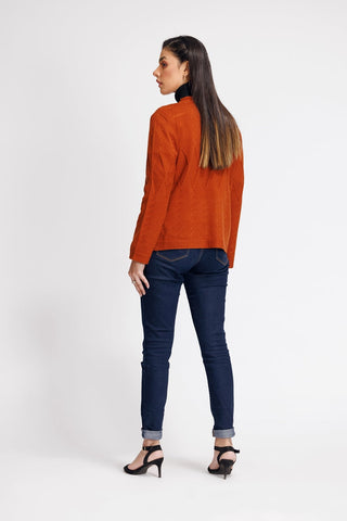 Ellena - Round Neck Cardigan Sweater