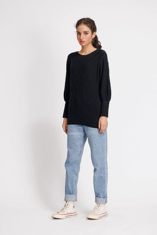 Ellena - Round Neck Pullover Sweater