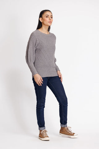 Ellena - Round Neck Pullover Sweater