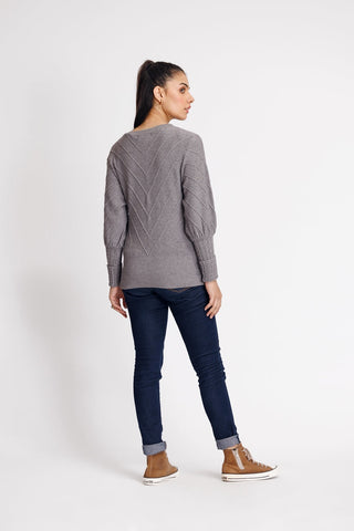 Ellena - Round Neck Pullover Sweater