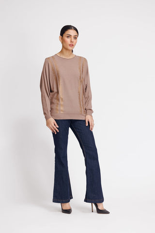 Ellena - Round Neck Pullover Sweater