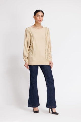 Ellena - Round Neck Pullover Sweater