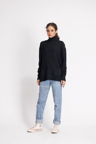 Ellena - Turtle Neck Pullover Sweater