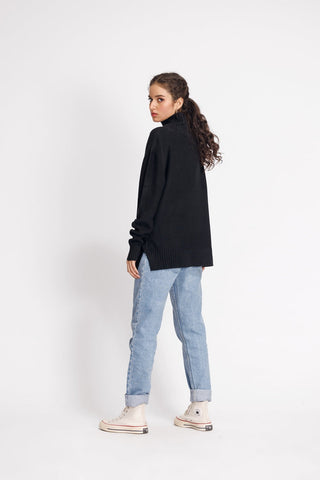 Ellena - Turtle Neck Pullover Sweater