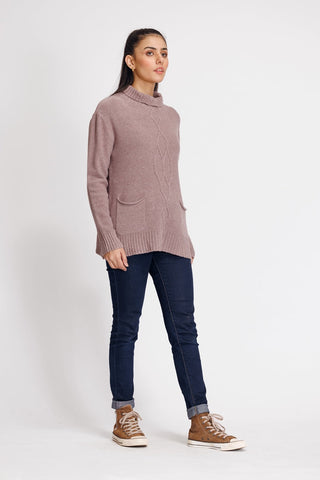 Ellena - Turtle Neck Pullover Sweater