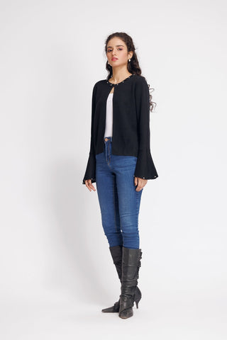 Ellena - Round Neck Cardigan Sweater