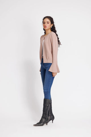 Ellena - Round Neck Cardigan Sweater