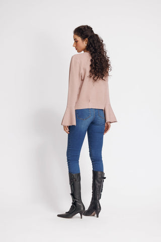 Ellena - Round Neck Cardigan Sweater