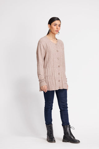 Ellena - Round Neck Cardigan Sweater