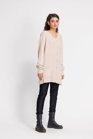 Ellena - Round Neck Cardigan Sweater