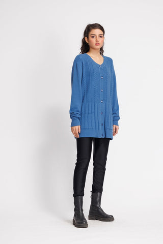 Ellena - Round Neck Cardigan Sweater