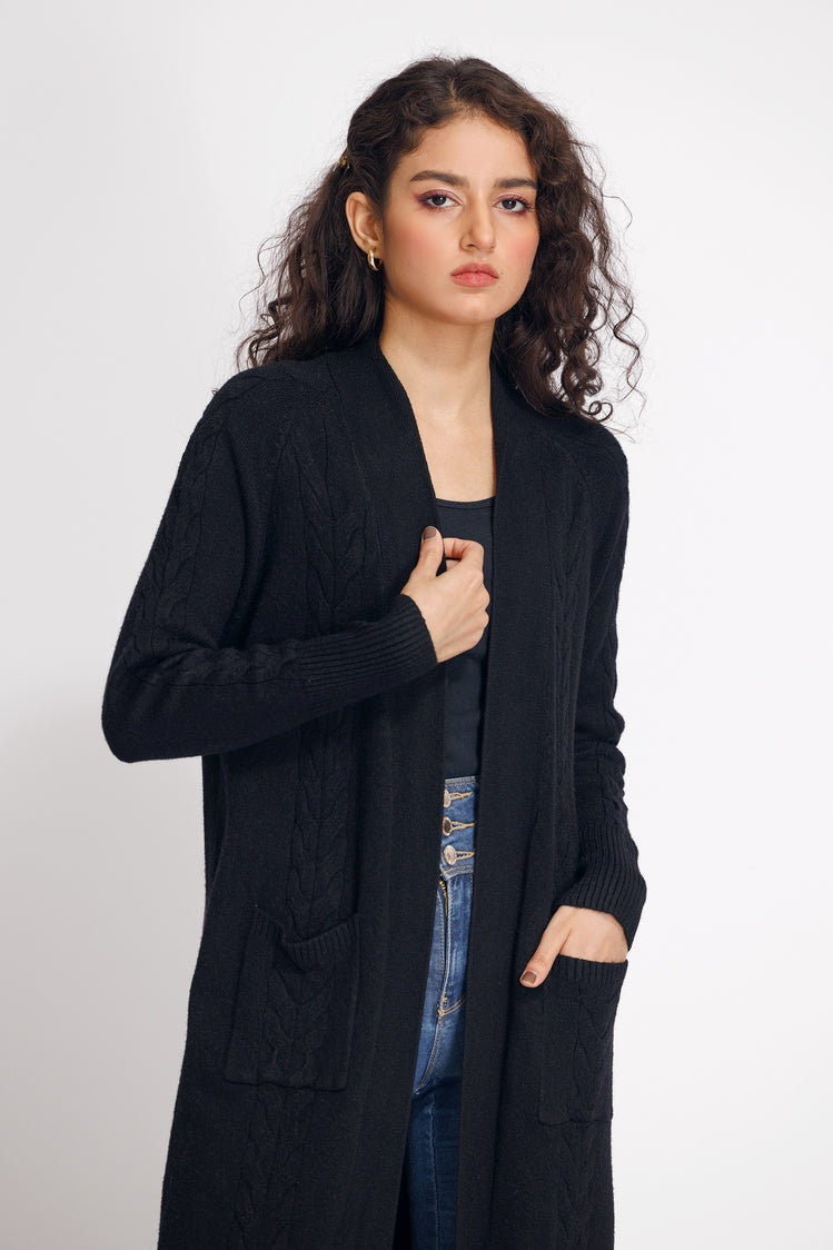 Picture of Ellena - V-Neck Cardigan Sweater - Available at Raja Sahib