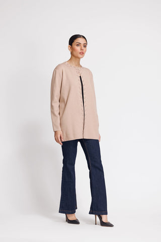 Ellena - Round Neck Cardigan Sweater