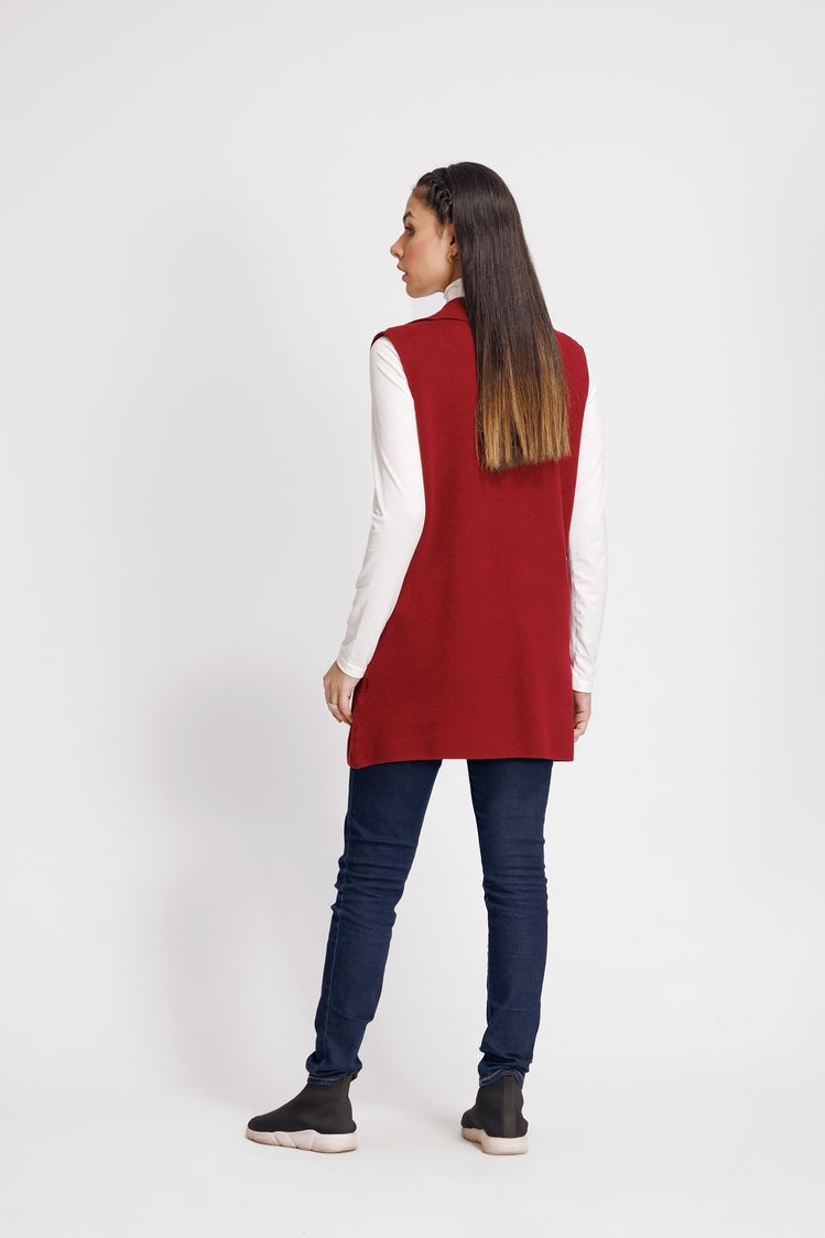 Picture of Ellena - V-Neck Cardigan Sweater - Available at Raja Sahib