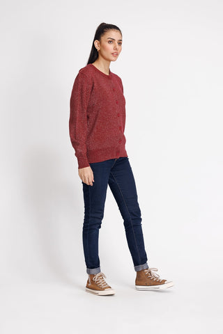 Ellena - Round Neck Cardigan Sweater