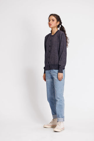 Ellena - Round Neck Cardigan Sweater