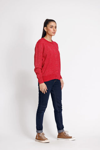 Ellena - Round Neck Cardigan Sweater