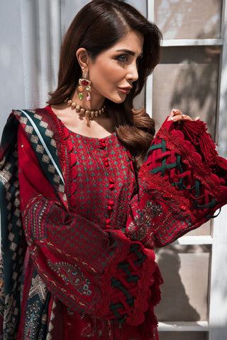 Ellena - 3-PC Musavir Embroidered Khaddar Collection