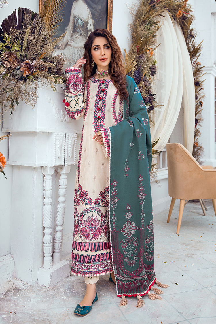 Picture of Ellena - Ellena 3-PC Musavir Embroidered Khaddar Collection - Available at Raja Sahib