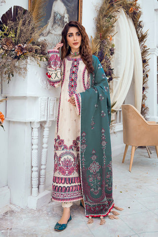 Ellena - Ellena 3-PC Musavir Embroidered Khaddar Collection