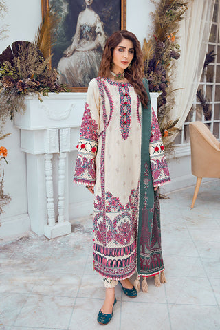 Ellena - Ellena 3-PC Musavir Embroidered Khaddar Collection