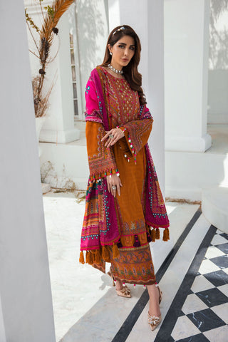 Ellena - 3-PC Musavir Embroidered Khaddar Collection