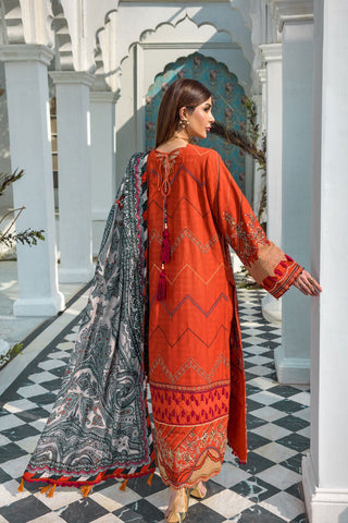 Ellena - 3-PC Musavir Embroidered Khaddar Collection