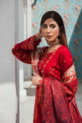 Ellena - 3-PC Musavir Embroidered Khaddar Collection